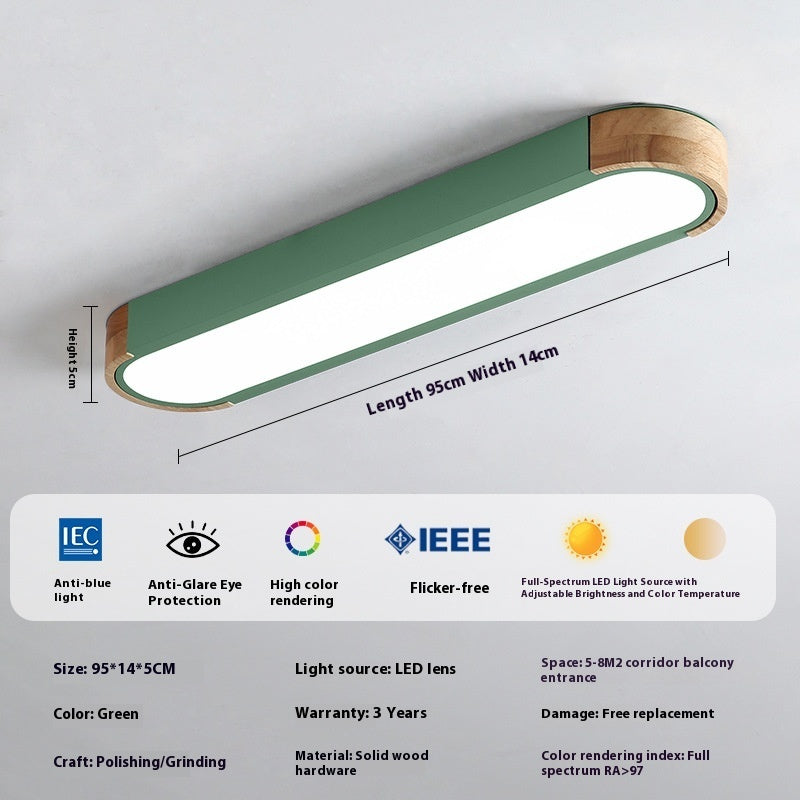 Aisle Led Strip Ceiling Light Simple Bedroom Study