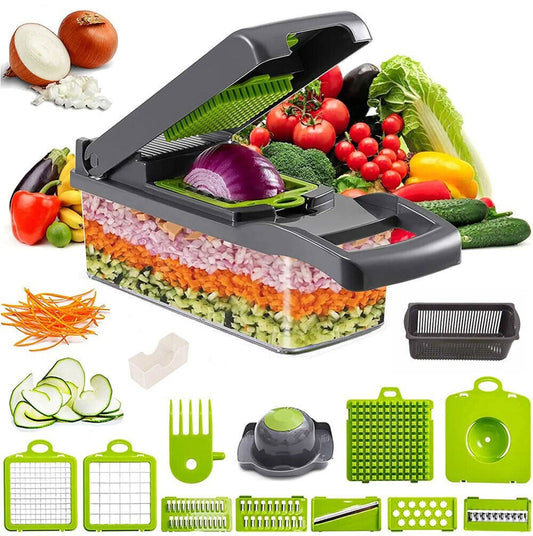 Nice Smart 15TLG Dicer Vegetable Slicer Shredder Manual Onion Chopper