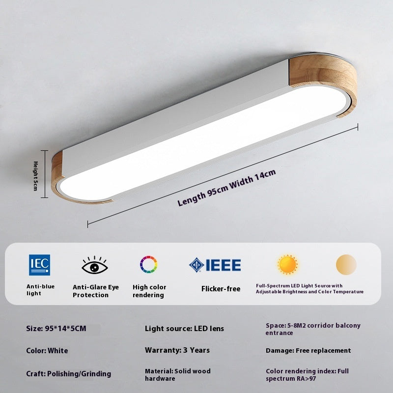 Aisle Led Strip Ceiling Light Simple Bedroom Study