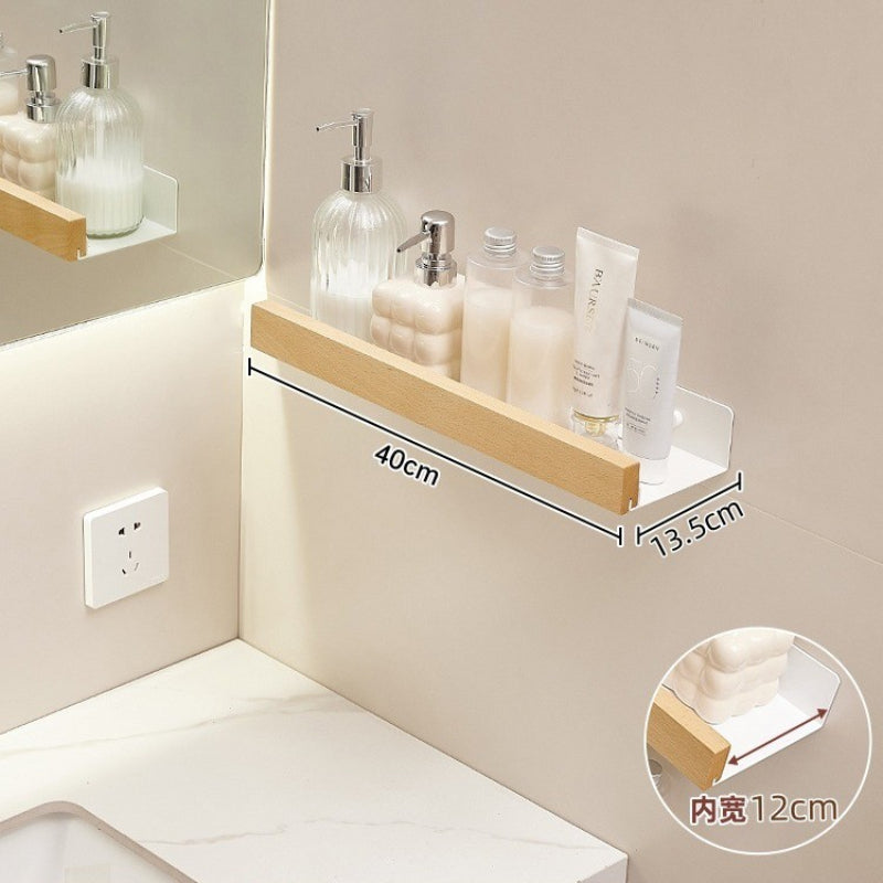 Punch-free Wall-mounted Log-style Cosmetic Organizer Rack