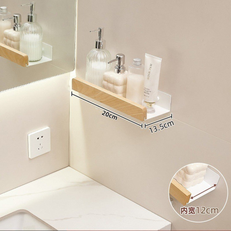 Punch-free Wall-mounted Log-style Cosmetic Organizer Rack