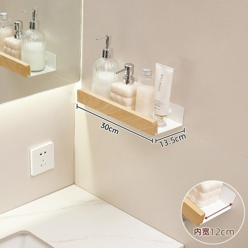 Punch-free Wall-mounted Log-style Cosmetic Organizer Rack