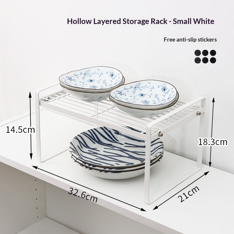 Kitchen Shelf Draining Rack Cabinet Organizer For Bowls