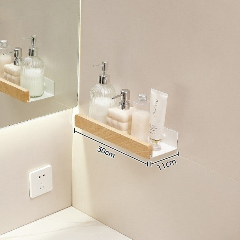 Punch-free Wall-mounted Log-style Cosmetic Organizer Rack