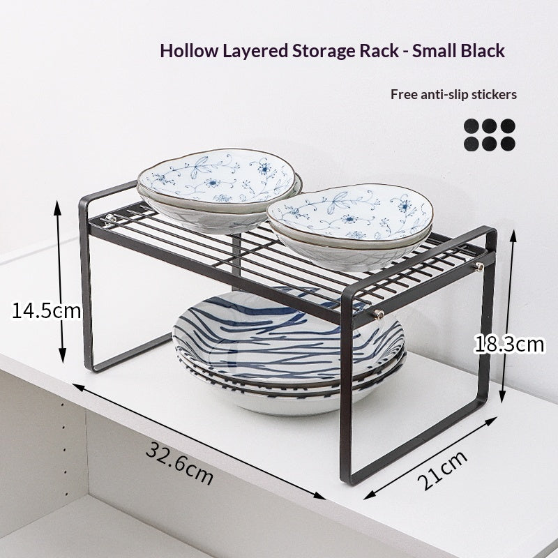 Kitchen Shelf Draining Rack Cabinet Organizer For Bowls