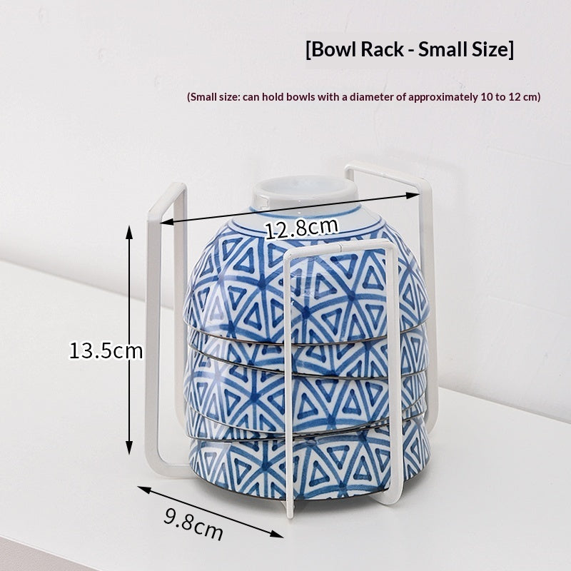 Kitchen Shelf Draining Rack Cabinet Organizer For Bowls