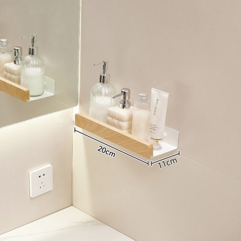 Punch-free Wall-mounted Log-style Cosmetic Organizer Rack