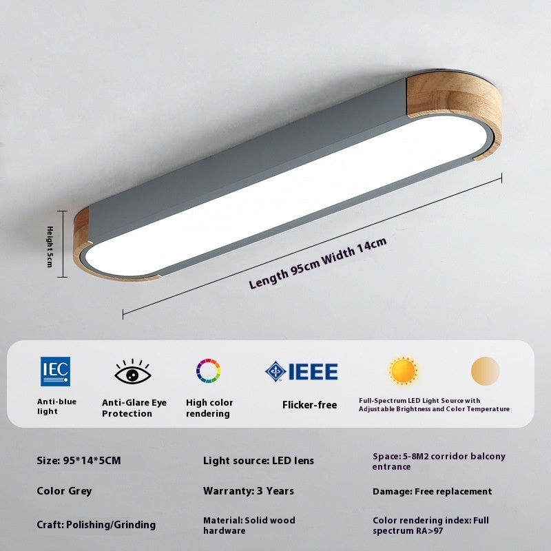 Aisle Led Strip Ceiling Light Simple Bedroom Study