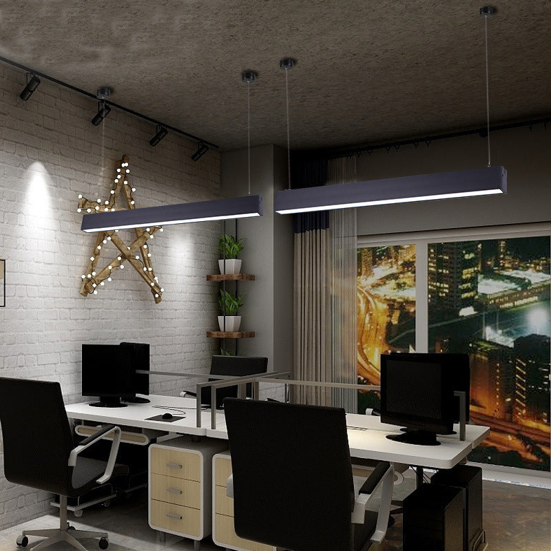LED Strip Simple Office Long Line Pendant Light